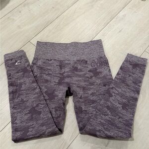 Gymshark  Camo Leggings - Purple camo